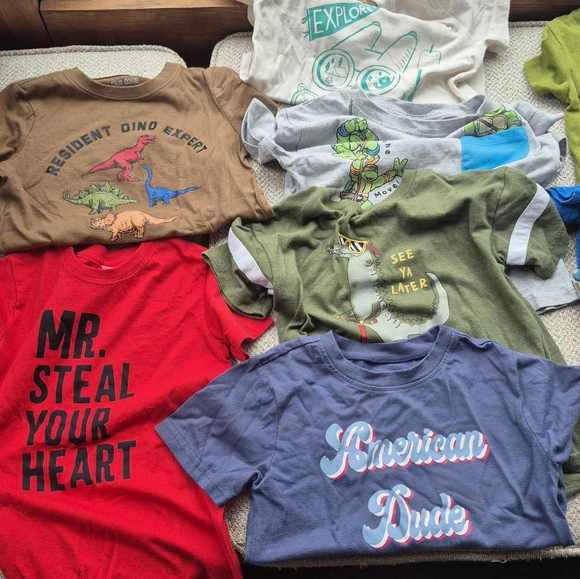 Variety Of Boy Short Sleeve Shirts - 4T (26 Shirts) - Picture 4 of 9